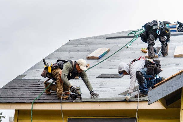 Professional Flat Roof Repair technician working in Durham, ME